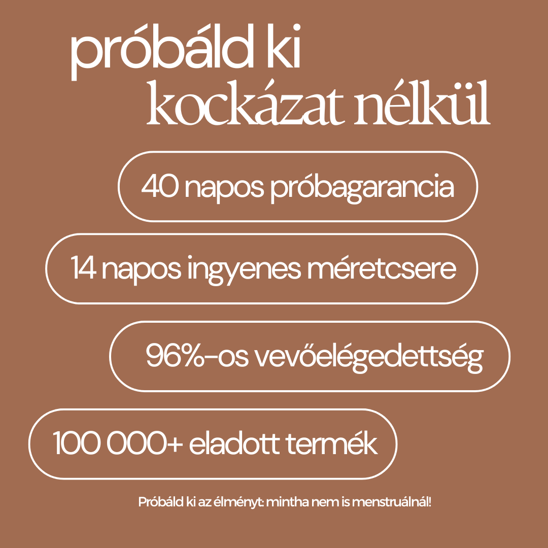 Komfort MAX menstruációs bugyi csomag puffadáshoz AJÁNDÉK Mosózsák