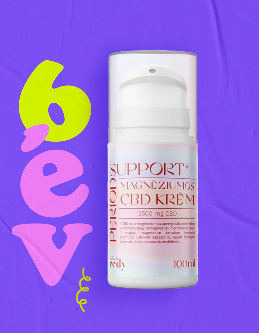 Period support Magnéziumos CBD Krém 2500mg CBD