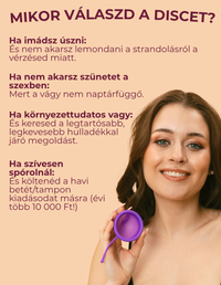 No limit - Menstruációs ÚJRAHASZNÁLHATÓ disc - 0% kompromisszum, 100% féktelenség