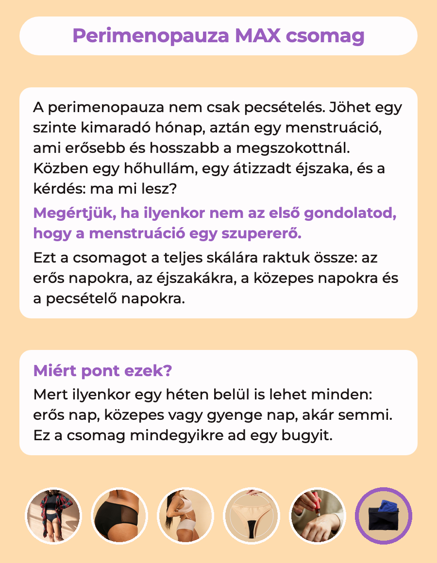 Perimenopauza MAX csomag + ajándék wetbag