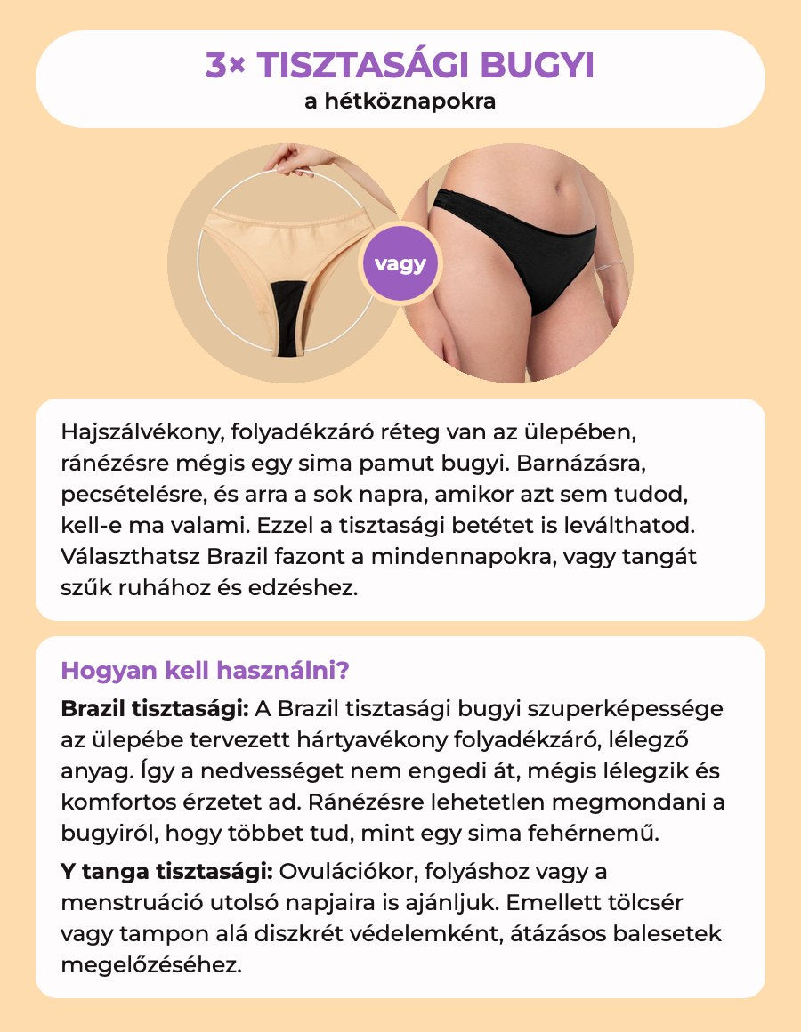 Perimenopauza tisztasági pakk + ajándék mosószerrel