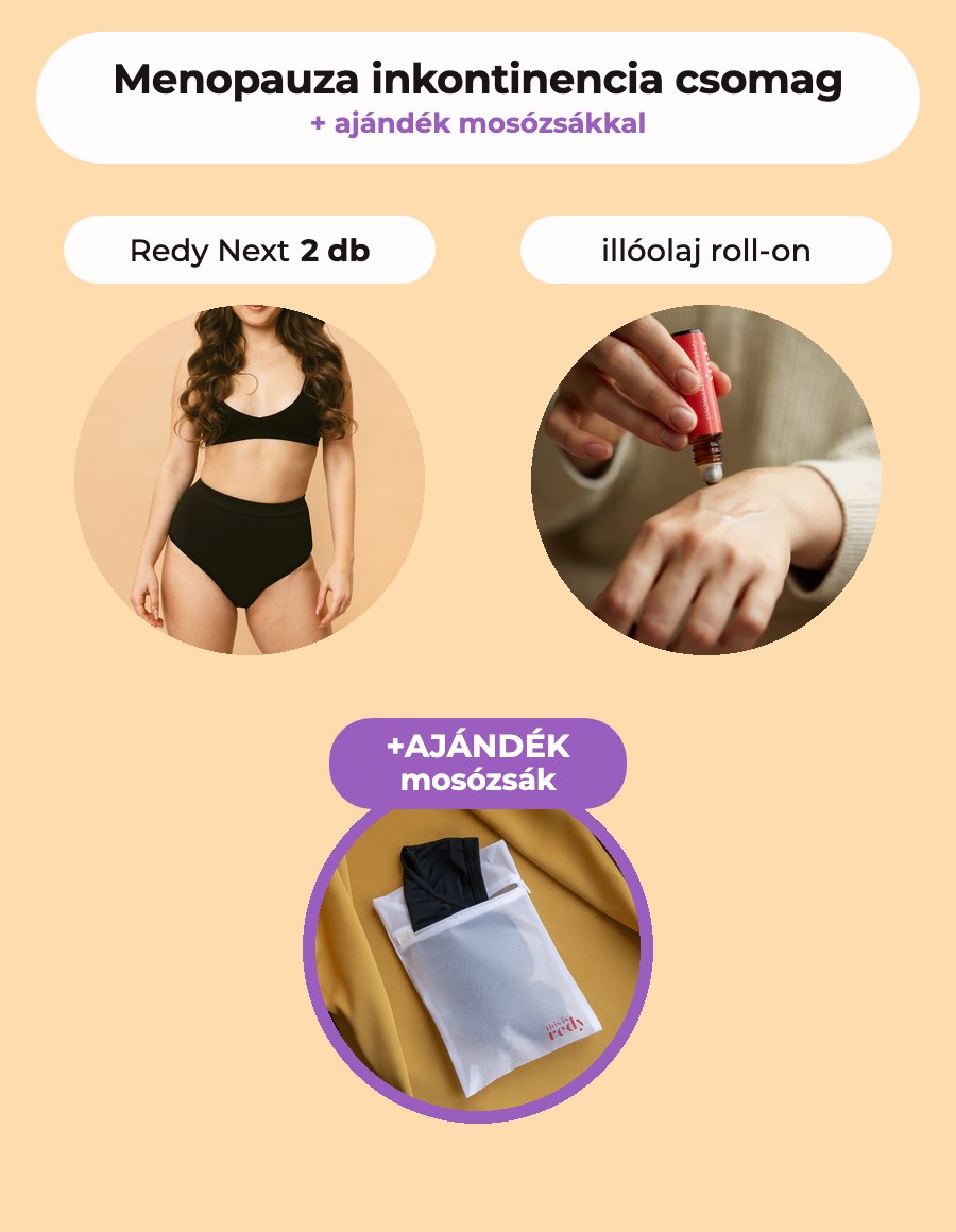 Menopauza inkontinencia csomag + ajándék mosózsákkal
