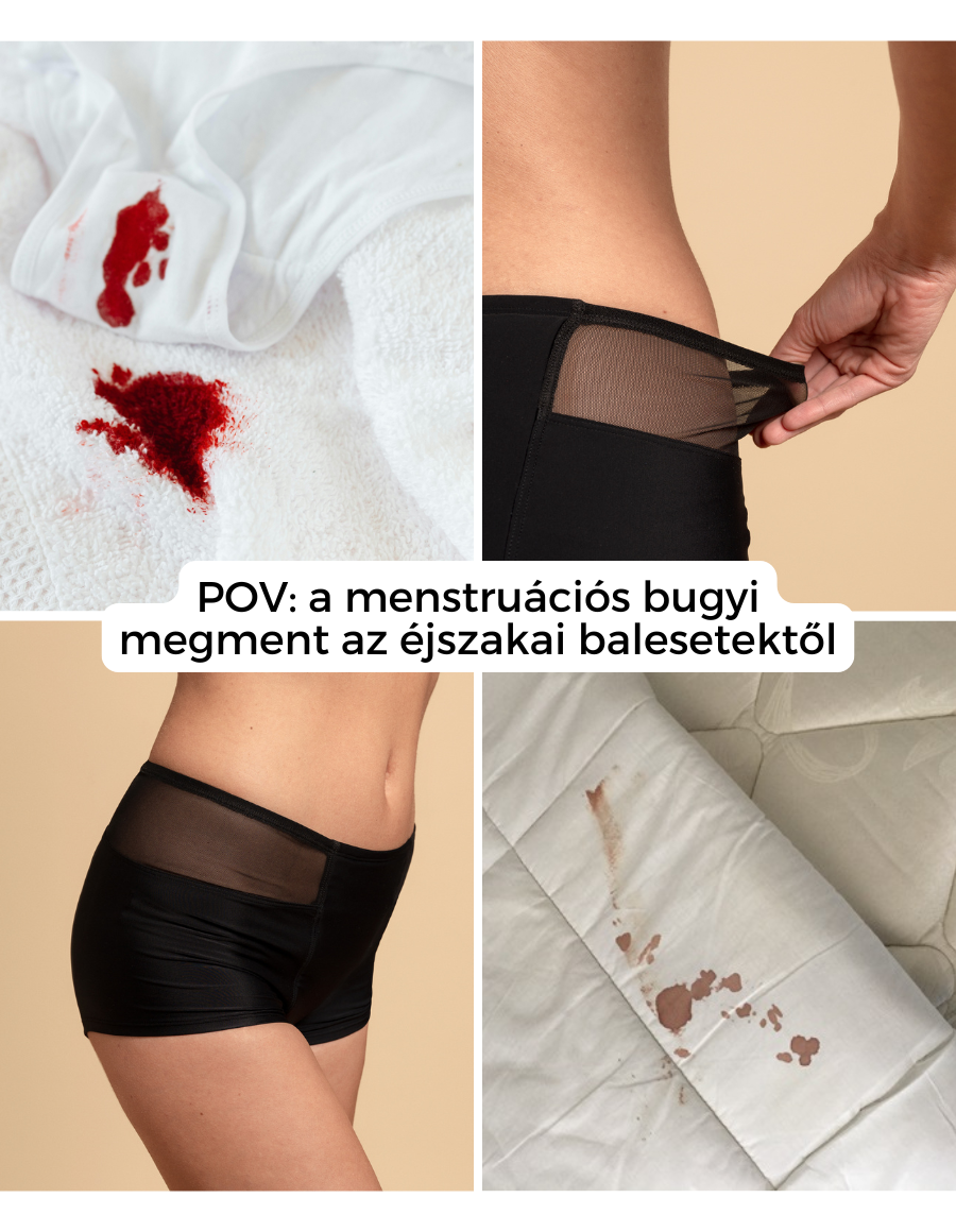 Véres matrac STOP - menstruációs bugyi csomag AJÁNDÉK mosószer